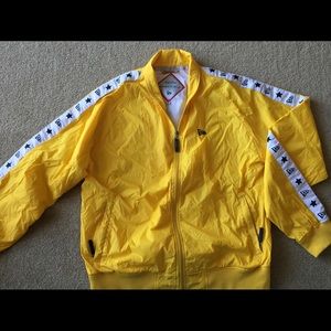 New Era yellow lightweight jacket